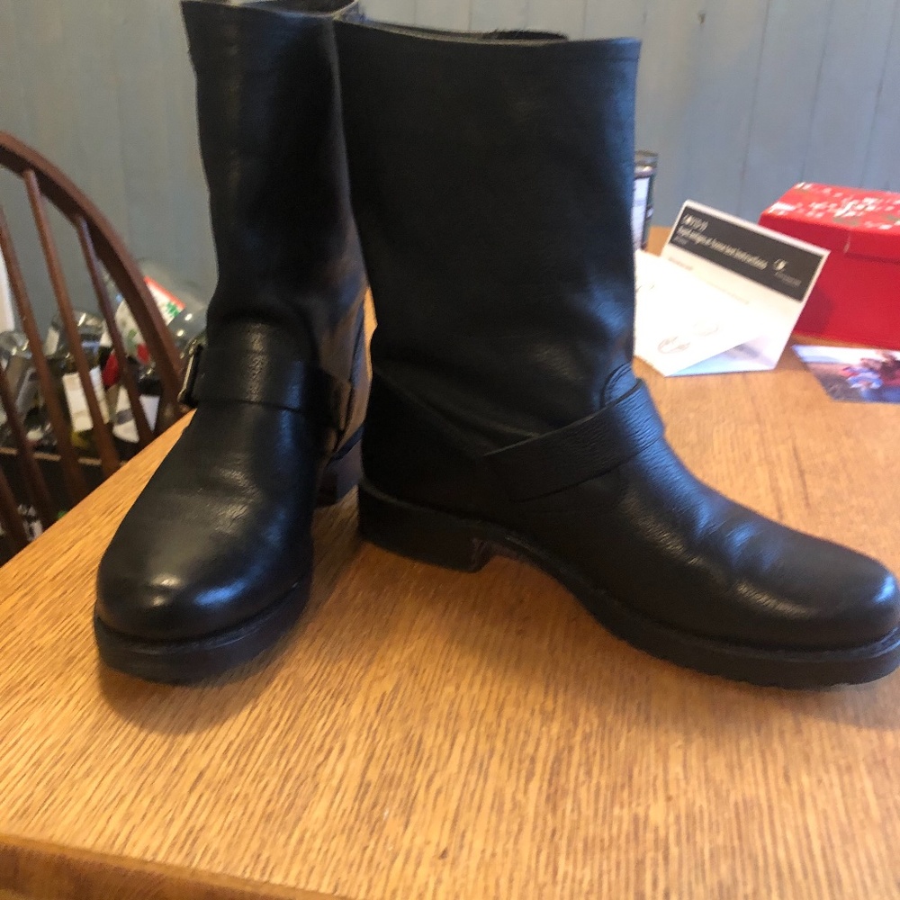 Frye leather motorcycle boots size 7.5